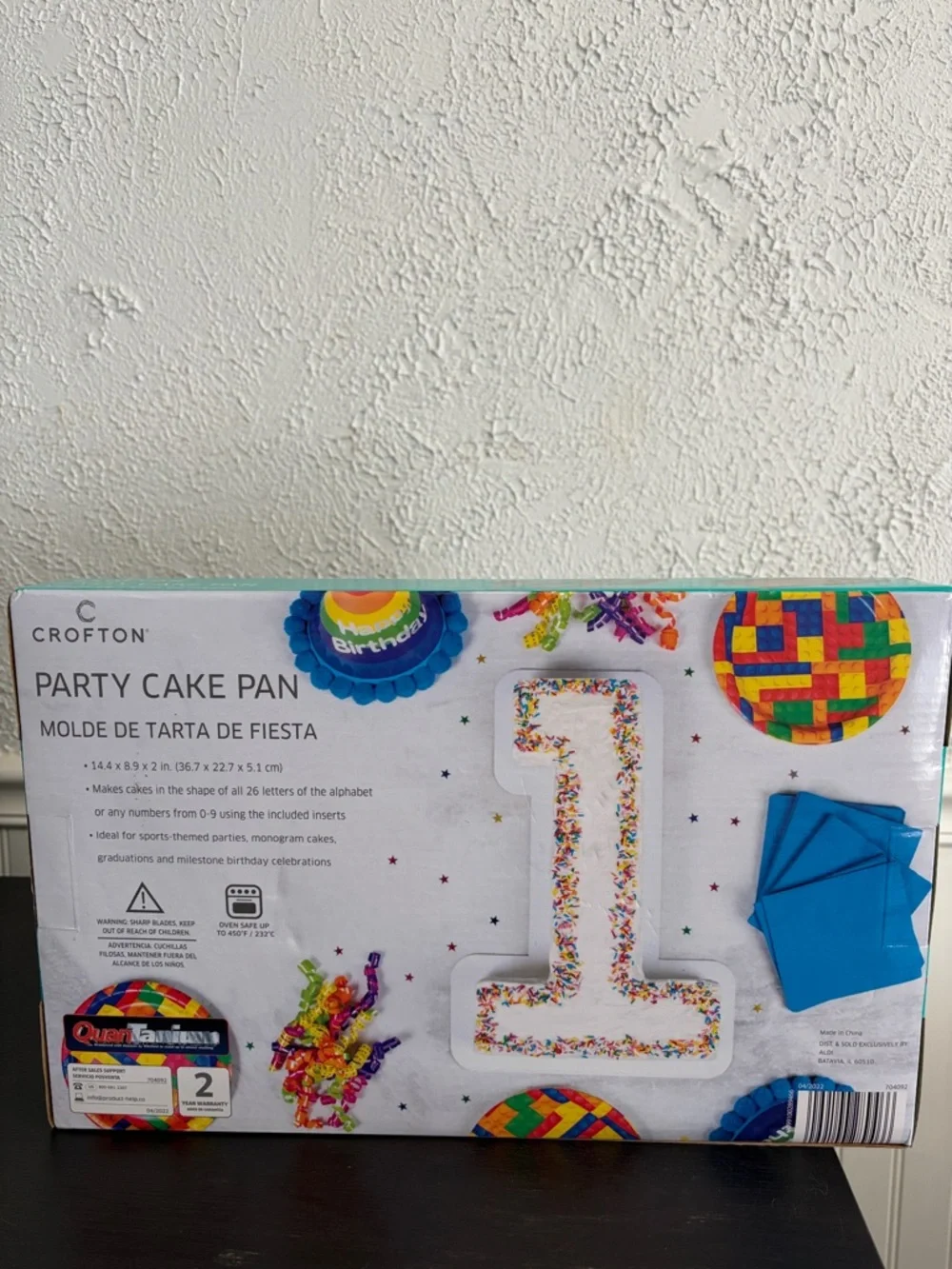 Croton Teal Party Cake Pan - Makes Every Number & Letter